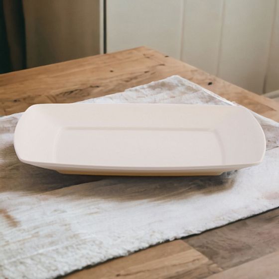 Набор тарелок обеденных SERVICE белых 6шт 23.5см квадратных