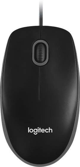 Мышь Logitech B100 for business черный оптическая проводная (1000dpi)  (910-003357)