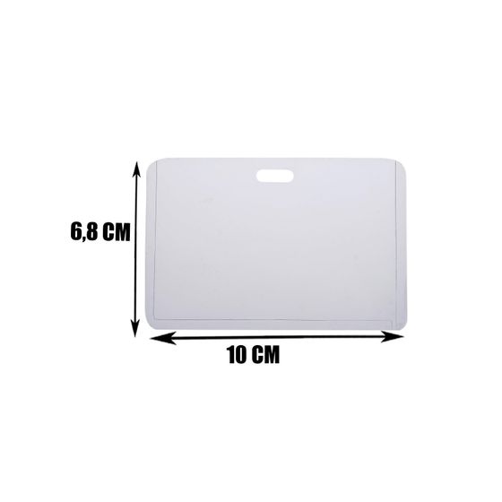 Бейдж-карман горизонтальный, (внешний 68 х 100 мм, внутренний 90 х 50 мм), 76 мкр (5 штук)