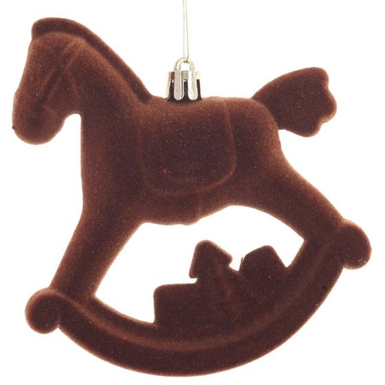 Набор из 2шт, Украшение новогоднее &quot;Лошадка&quot;, L10 W5 H11 см