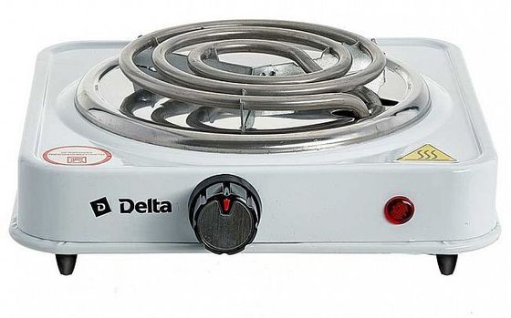 Плитка электрическая Delta D-703 белый (настольная)
