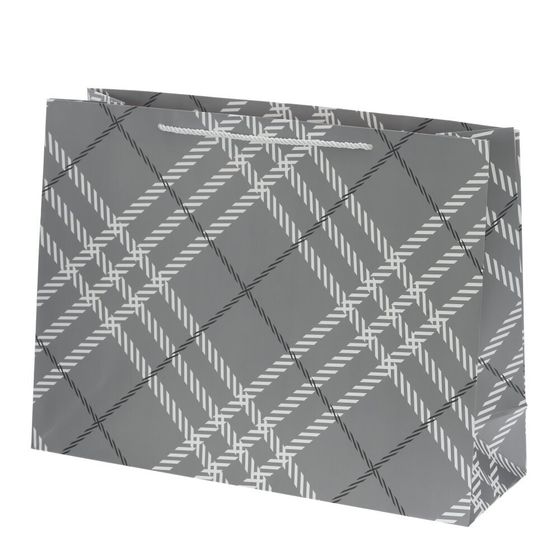 Пакет подарочный L (бумага 250г/м2, блок 12шт), L47 W15 H35 см, 4в.