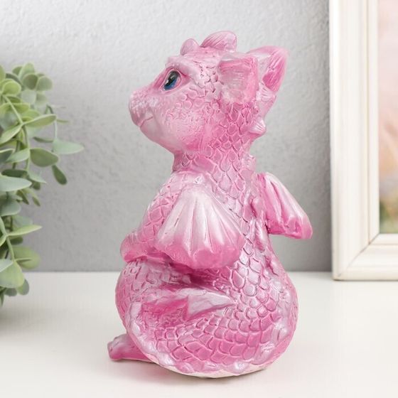 !09 Фигурка "Дракончик" 18х10х10 см, цвет розовый