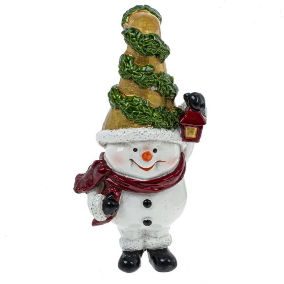 Фигурка декоративная &quot;Ангел/Дед Мороз/Снеговик/Гном&quot;, L5 W3,5 H10,5 см, 4в.