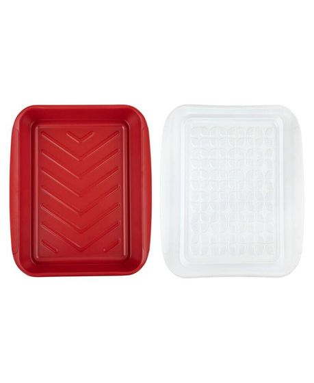 Prep Serve Medium Marinade Tray Set