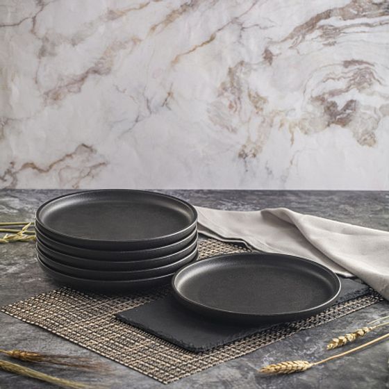 Тарелка десертная ROCK BLACK 21см