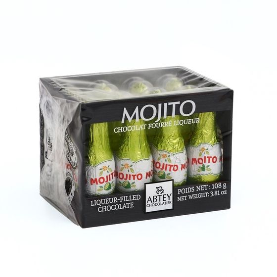 Новый год. Шоколад фигурный MOJITO, со вкусом алкогольного мохито, 9 г