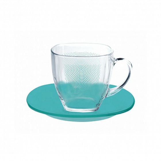 Набор столовый CARINA POP ART TURQUOISE 44 предмета