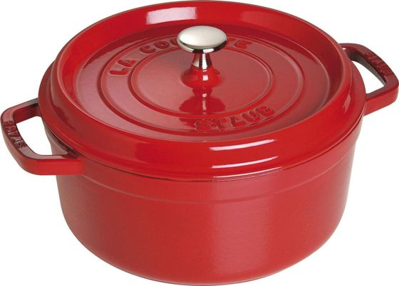 STAUB Garnek STAUB żeliwny okrągły 3.8 ltr czerwony uniwersalny