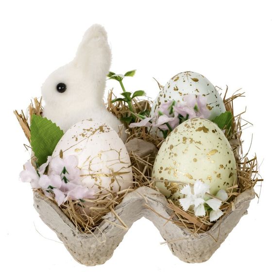 Изделие декоративное &quot;Пасхальная композиция&quot;, L10,5 W10 H8,5 см