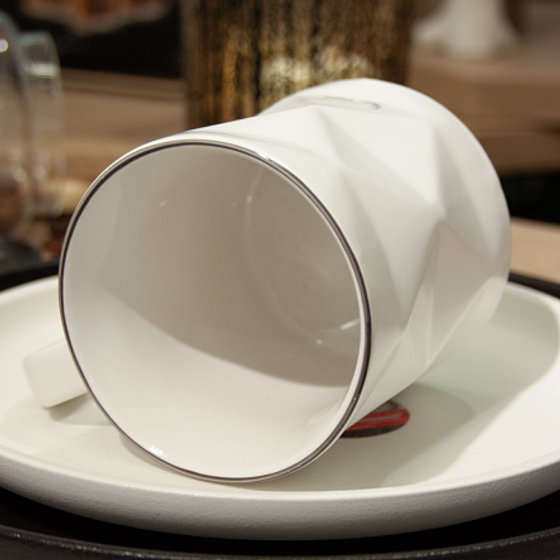 Кружка BLACK&WHITE белая 390мл