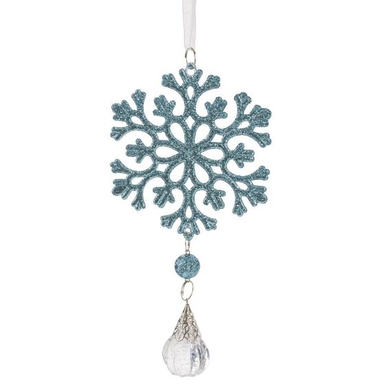 Украшение новогоднее &quot;Снежинка&quot;, L6,5 W2 H15 см