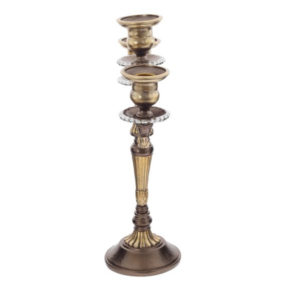 Подсвечник для трех свечей, L23 W11 H33,5 см