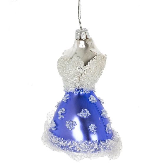 Украшение новогоднее "Платье", L7 W6 H12 см