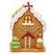 Фигурка декоративная с подсветкой &quot;Домик пряничный&quot;, L10,5 W8,5 H14,5 см, (2хLR44), 2в.