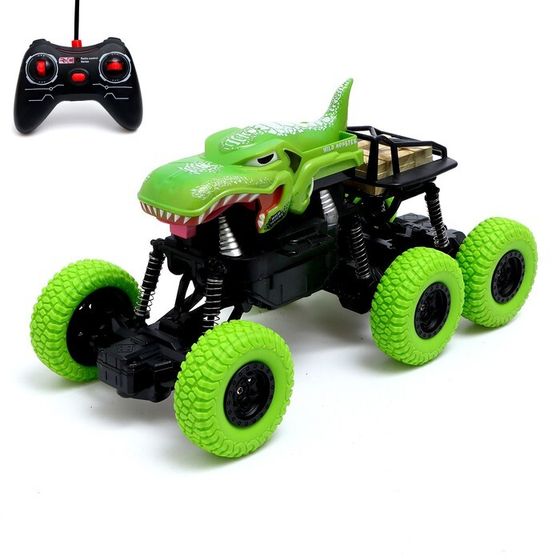 Джип радиоуправляемый DINO, 1:16, 4WD, работает от аккумулятора, цвет зелёный