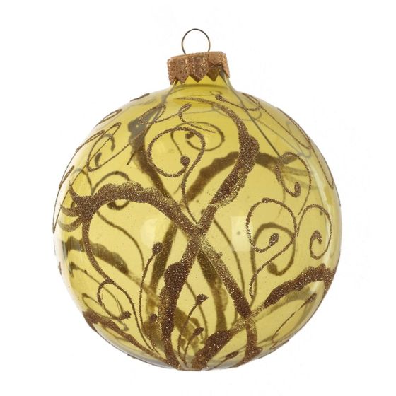 Украшение новогоднее "Шар" (блок 4 шт), L10 W10 H11 см, (в ассорт.)