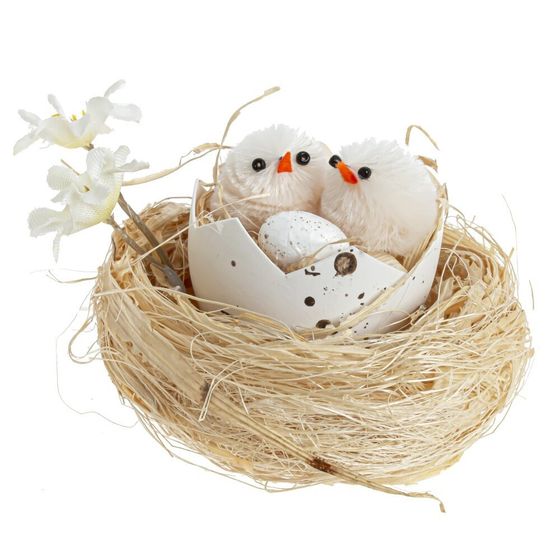 Изделие декоративное &quot;Гнездо пасхальное&quot; L7,5 W7,5 H5 см, 2в.