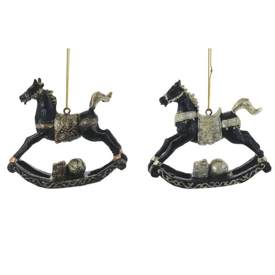 Украшение новогоднее &quot;Лошадка-качалка&quot;, L8,5 W2 H7 см, 2в.