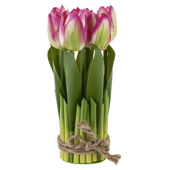 Цветочная композиция "Тюльпан", L10 W10 H19 см