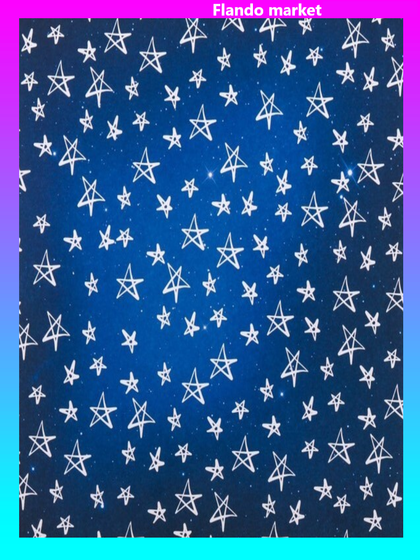 !Бумага для скрапбукинга с клеевым слоем 3 штуки «Звезное небо», 20 × 21,5 см, 250 г/м