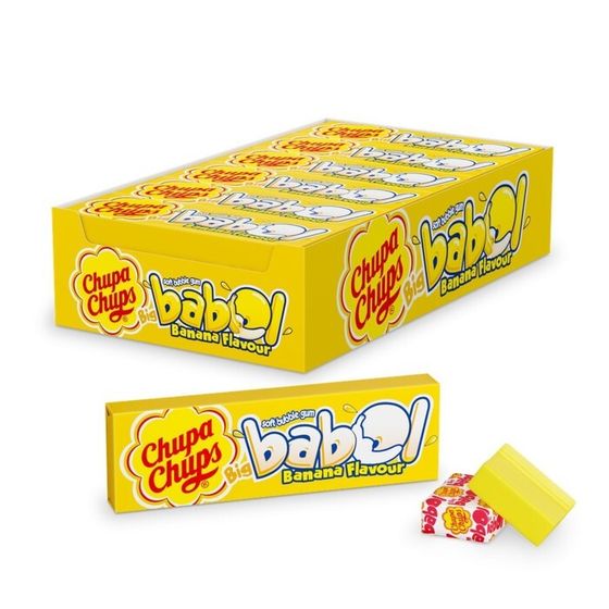 Жевательная резинка Chupa-Chups Big babol банан, 21г.