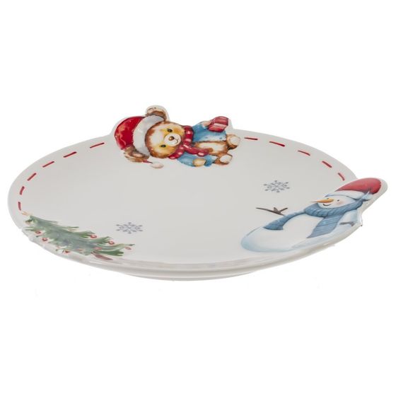 Тарелка &quot;Веселый Новый год&quot;, L21 W21 H2 см