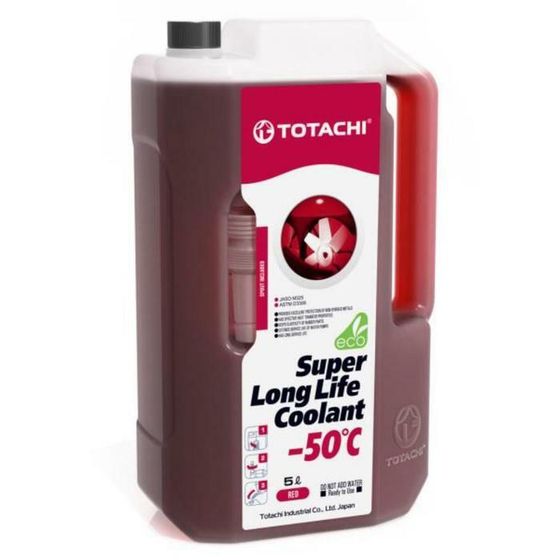 Антифриз Totachi SUPER LLC -50 C, красный, 5 л