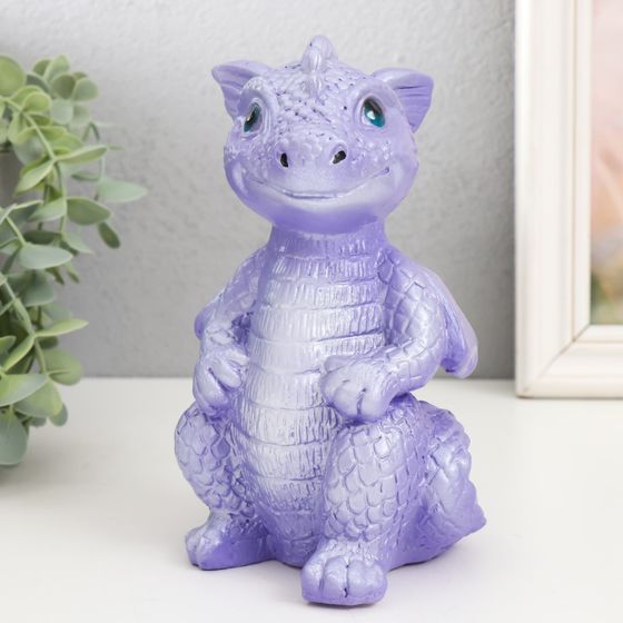 !Копилка "Дракончик" 18х10х10 см, сиреневый