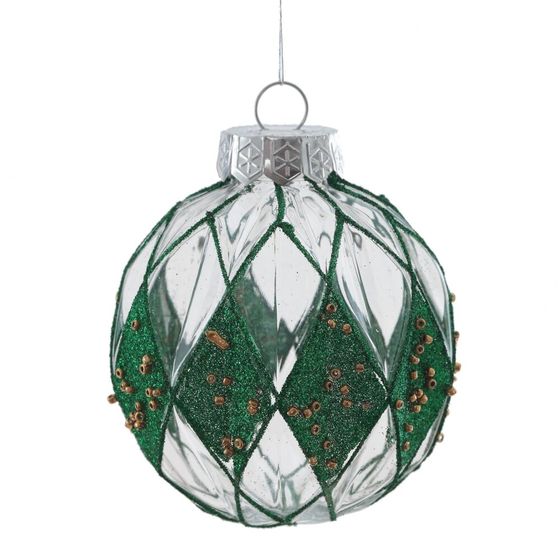 Набор из 9шт Украшение новогоднее "Шар", D8см, L24,6 W8 H24,6см