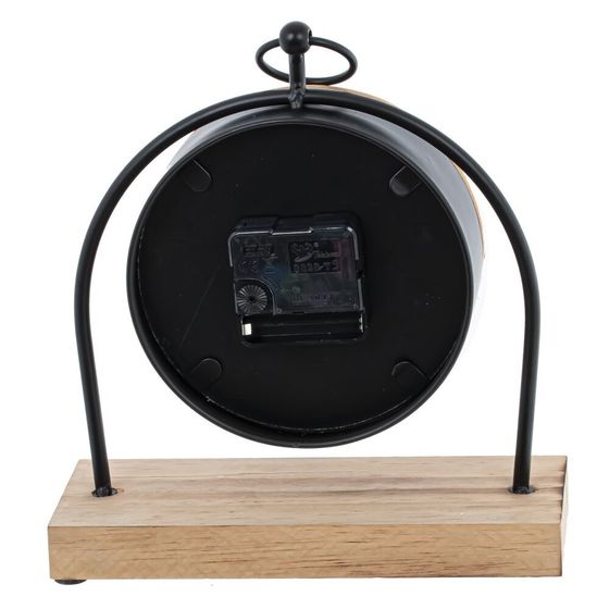 Часы настольные декоративные, Д22 Ш7,5 В23,5 см, (1xАА не прилаг.)