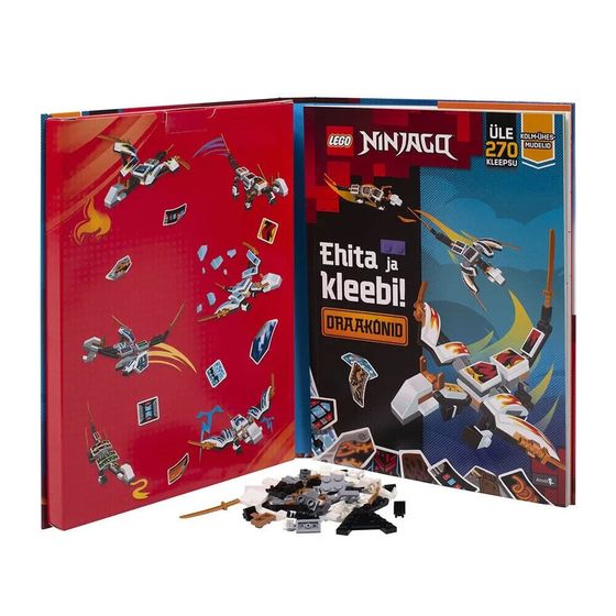 LEGO Ninjago Activity Book Build And Stick: Драконы на эстонском языке строительная игрушка