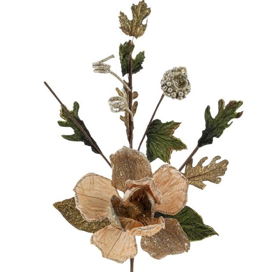 Цветок искусственный &quot;Магнолия&quot;, L11 W11 H59 см