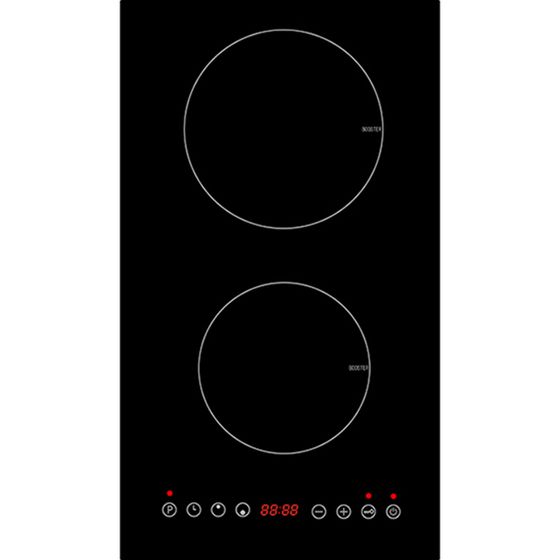 Варочная поверхность MBS PI-302, индукционная, 2 конфорки, сенсор, 9 уровней нагрева, чёрная