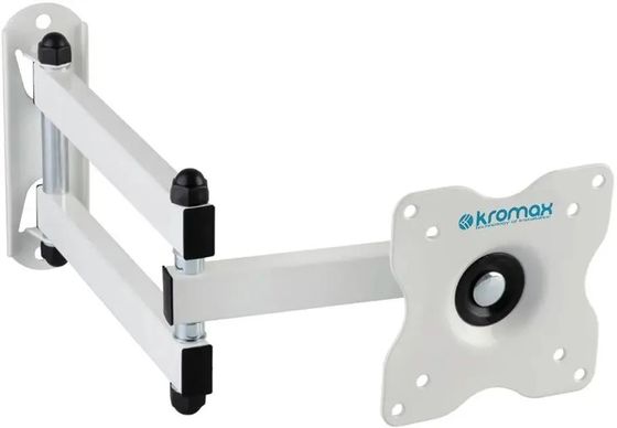 Кронштейн для телевизора Kromax DIX-15W белый 15&quot;-28&quot; макс.30кг настенный поворот/наклон