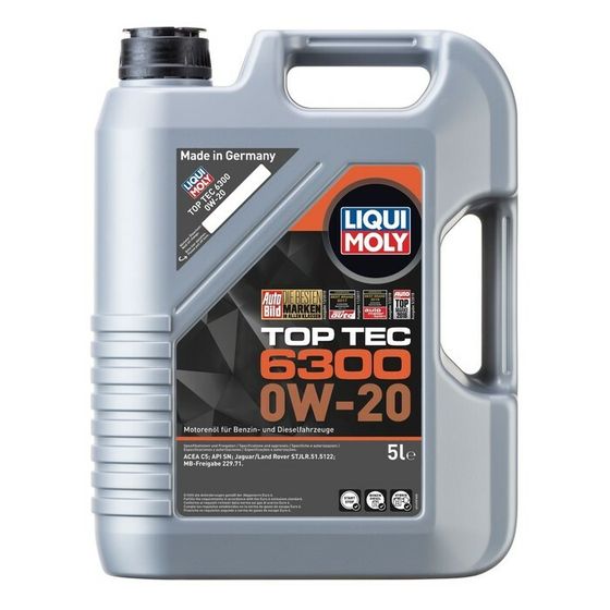 Масло моторное LiquiMoly Top Tec 6300 0W-20 SN C5, НС-синтетическое, 5 л