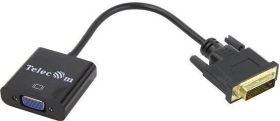 Адаптер Telecom DVI-D(m) - VGA(f) черный (TA491)