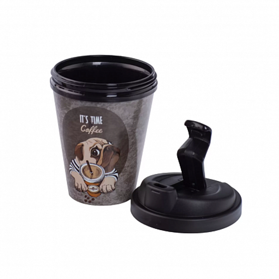 Термостакан MOTTO 400мл микс цветов