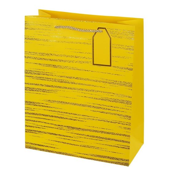 Пакет подарочный (бумага 210г/м2, блок микс 12шт), L26 W12 H32 см, 4в.