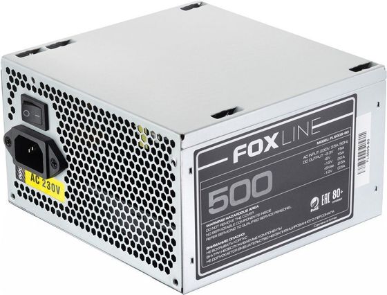 Блок питания 500W ATX Foxline FL500S-80 12cm fan
