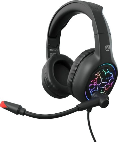 Гарнитура накладные Oklick HS-L930G SNORTER проводные черный (1192375)