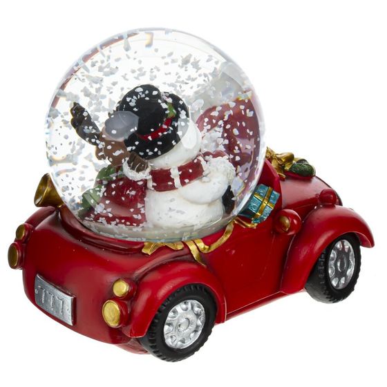 Фигурка декор в стекл шаре &quot;Снеговик и Олень&quot;, D 7 см, L10,5 W7 H9 см