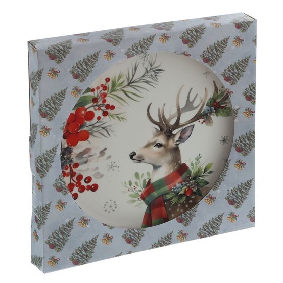 Тарелка &quot;Олень&quot;, L26 W26 H2,5 см