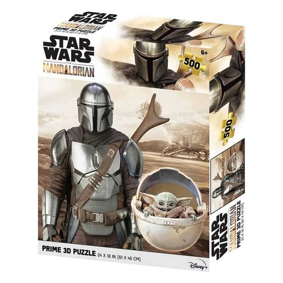 PRIME 3D The Mandalorian Din Djarin And Grogu In Capsule Puzzle 500 pieces