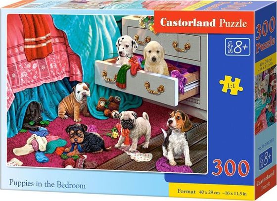 Castorland Puzzle 300 Puppies in the Bedroom CASTOR