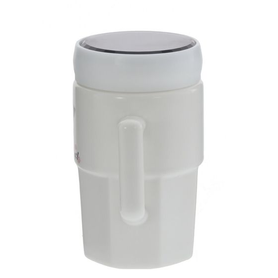 Кружка с крышкой, 390 мл, L10,5 W8 H13 см