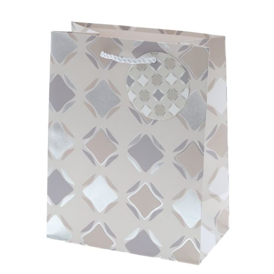 Пакет подарочный (бумага 210г/м2, блок микс 12шт), L18 W10 H23 см, 4в.