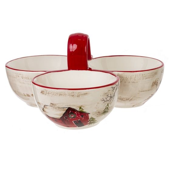 Менажница (3х220мл), 660 мл, L24 W22,5 H12 см