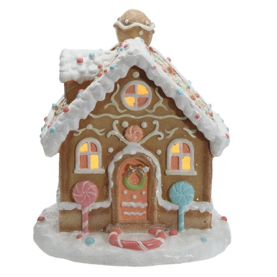 Фигрка декоративная &quot;Домик&quot; с подсветкой  (АААх3, н/п), L28 W18 H30 см, 2в.