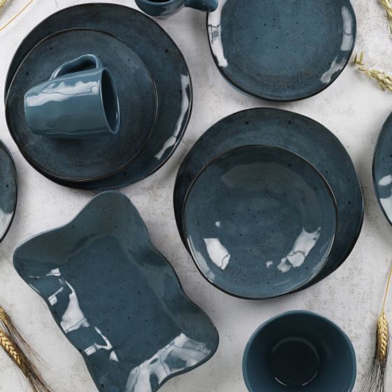 Салатник STONE синий 15см